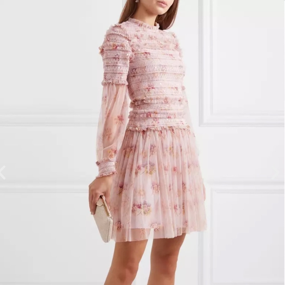 NWT ⭐️ Needle & Thread! ⭐️ Petal Pink Dress - Picture 2 of 12